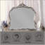 Miroir antique à finition platine