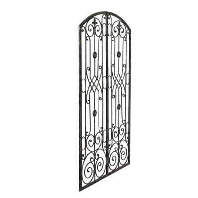 Estate Garden Gate Iron Wall Panel