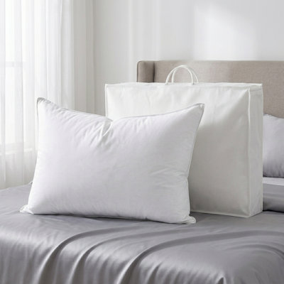 Luxury High-end Queen Size 100% Goose Down Pillow With Cotton Cover
