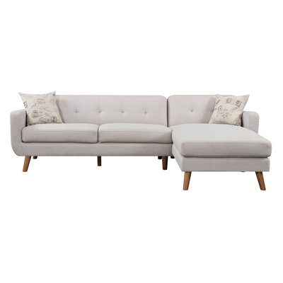 Hoeft Upholstered L-Shaped Sectional Right Hand Facing