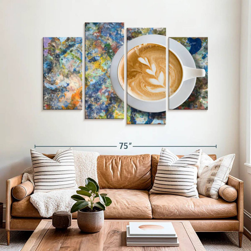 Yarlin Creative Latte Coffee, 42" H x 68" W
