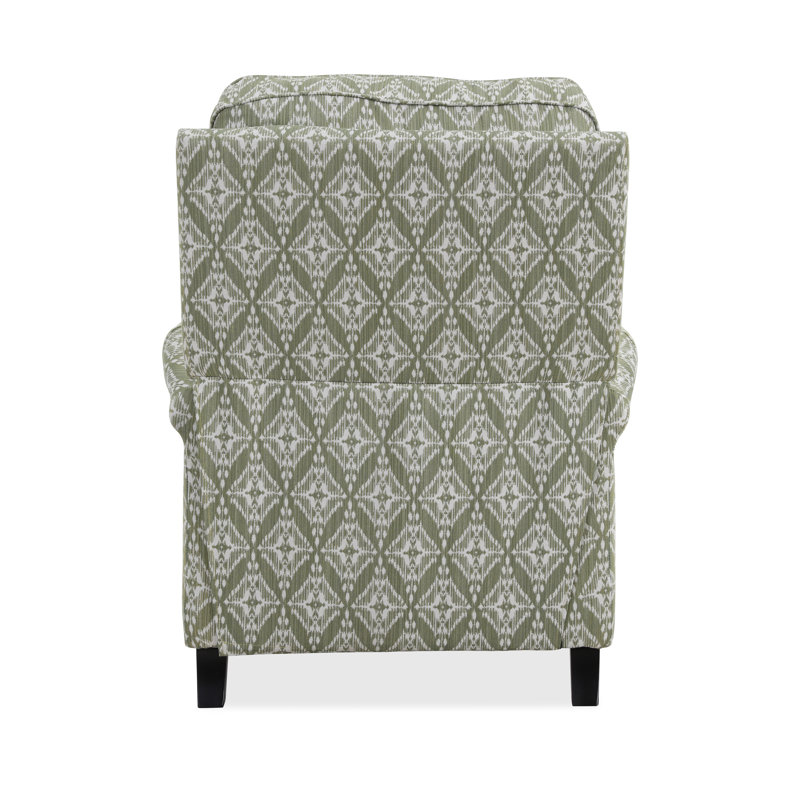 Leni 33.5" Wide Manual Standard Recliner, Pistachio Green Ikat