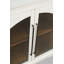 Armoire d'appoint de style transitionnel arqué 33 po avec portes en verre Sherree-106492255
