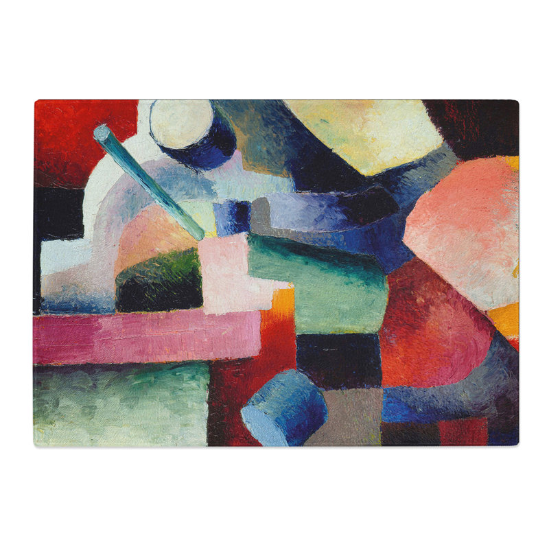 Composition Vol.2 by August Macke Chopping Board, 0.4cm H x 28.5cm W x 39cm L