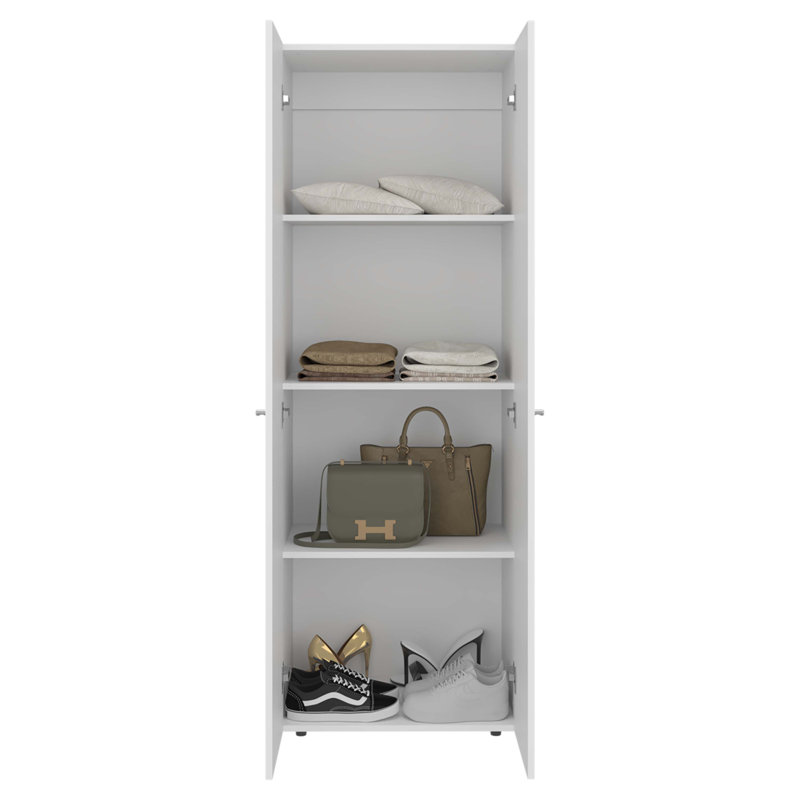 Home 2 Door Closet System, White