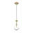 1 - Light Modern Raindrop Teardrop Solid Clear Glass Pendant