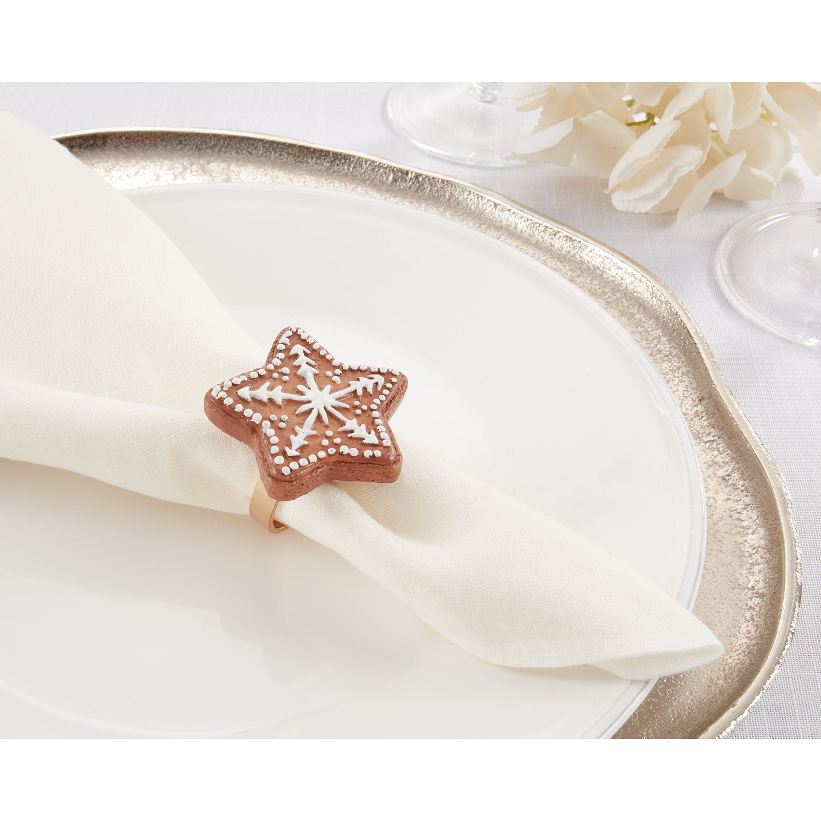 Gingerbread Star Napkin Ring