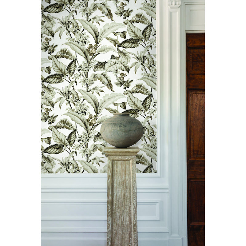 Mystic Isle Floral Wallpaper Double Roll by Ronald Redding, Neutral