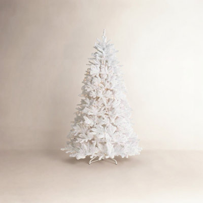Dunhill Fir White Tree with Clear Lights