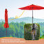 Parasol de marché avec lumières solaires, parasol de table pour la terrasse-1101763026