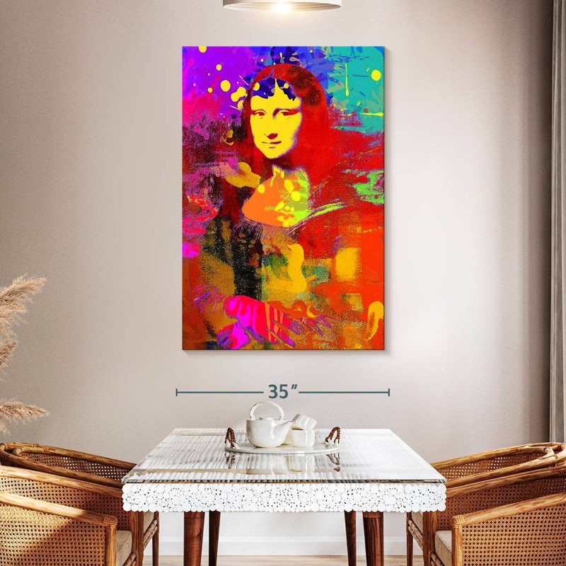 Leisha Mona Lisa Redux, H 51 po x l 34 po