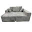 Canapé modulaire à quatre places en gris, éponge haute densité et doux, résilience, modulaire pour diverses combinaisons, très large-518001211-518001189