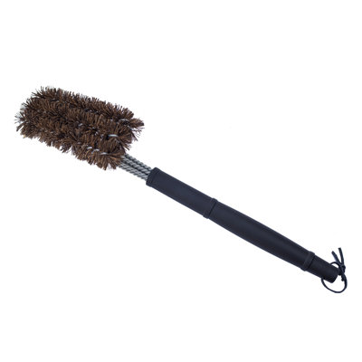 18" Grill Brush W. Palmyra Bristles And Stainless Steel Scraper