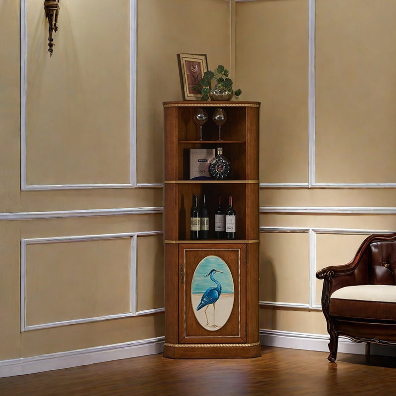 European style multi-purpose corner cabinet