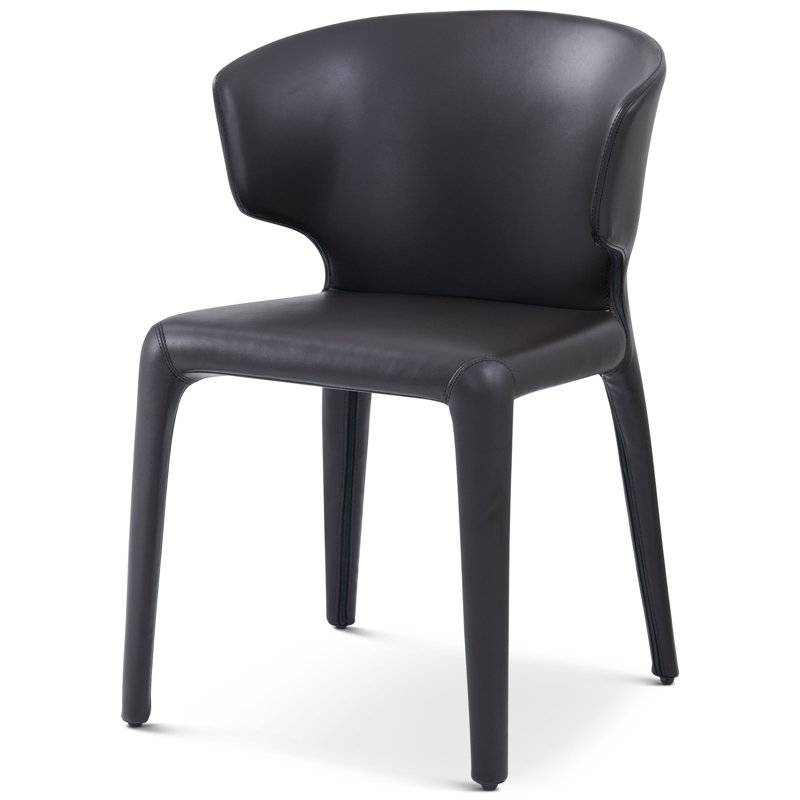 Milan Upholstered Dining Chair, Black