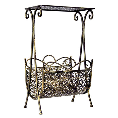 Metal Free Standing Magazine Rack