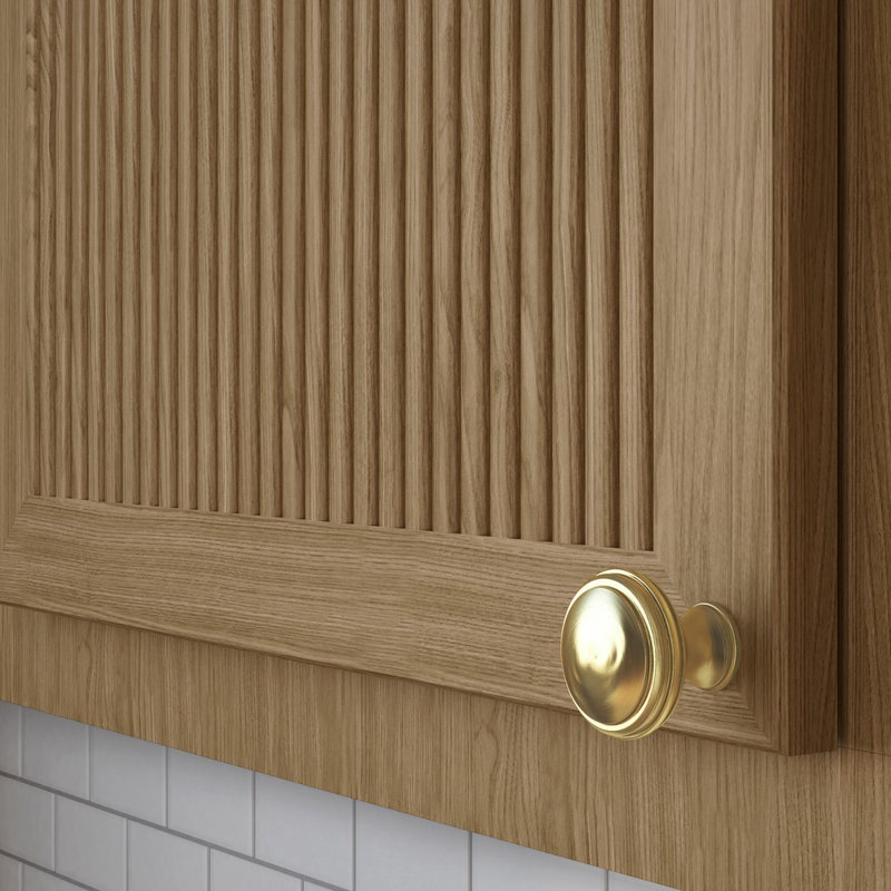 4456 Severin Fayerman Collection Knob, Satin Brass