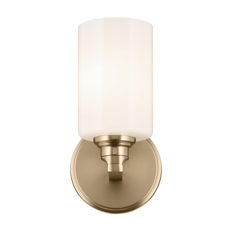 9.5" 1-Light Wall Sconce with Glass, Bronze, Clear