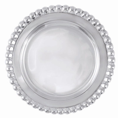 Beaded Aluminum Round 1 Piece Coaster
