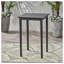 Table de bar d'extérieur carrée en bois d'acacia minimaliste - Gris foncé