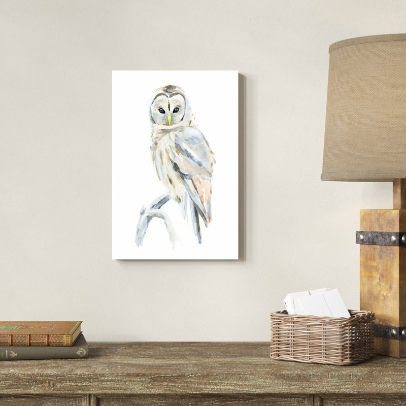 Hibou arctique II, H 18 po x l 12 po