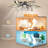 28.34" 7 - Blade Reversible LED Dimmable Ceiling Fan With Light And Remote