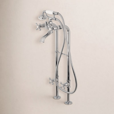 Kingston Freestanding Tub Faucet with Supply Line