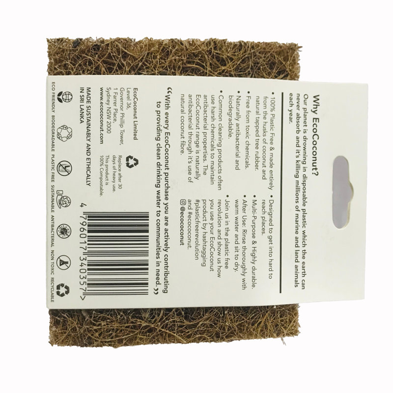 First Concept Inc Double Latex Needled Coir Scrub Pads
