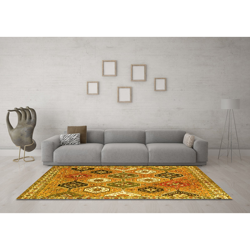 Washable Moroccan Indoor Rug, Round 5'
