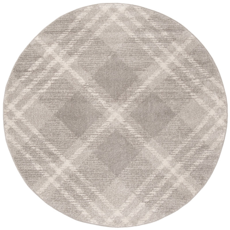 Laceymay Performance Plaid Rug, Rectangle 6' x 9'