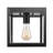 Ladontae Matte Black 1 - Bulb Outdoor Flush Mount