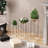 Becontree Elegant Metal Decorative Pot Set (3 Pieces), White & Gold | 10.2 x 31.5 x 10.2 inches, 8.7 x 23.6 x 8.7 inches, 6.7 x 15.7 x 6.7 inches | 100% Durable Metal, Stylish Home Decor for Indoor Plants | No Installation Required-114228067