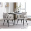 Ensemble de 2 chaises d'appoint en velours Pure Modern Modern