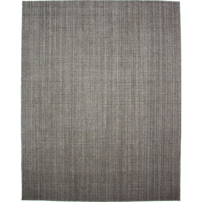 Tapis tissé à la main | Tapis en laine et bambou en soie moderne | Tapis d'intérieur crème foncé de 7 mm d'épaisseur