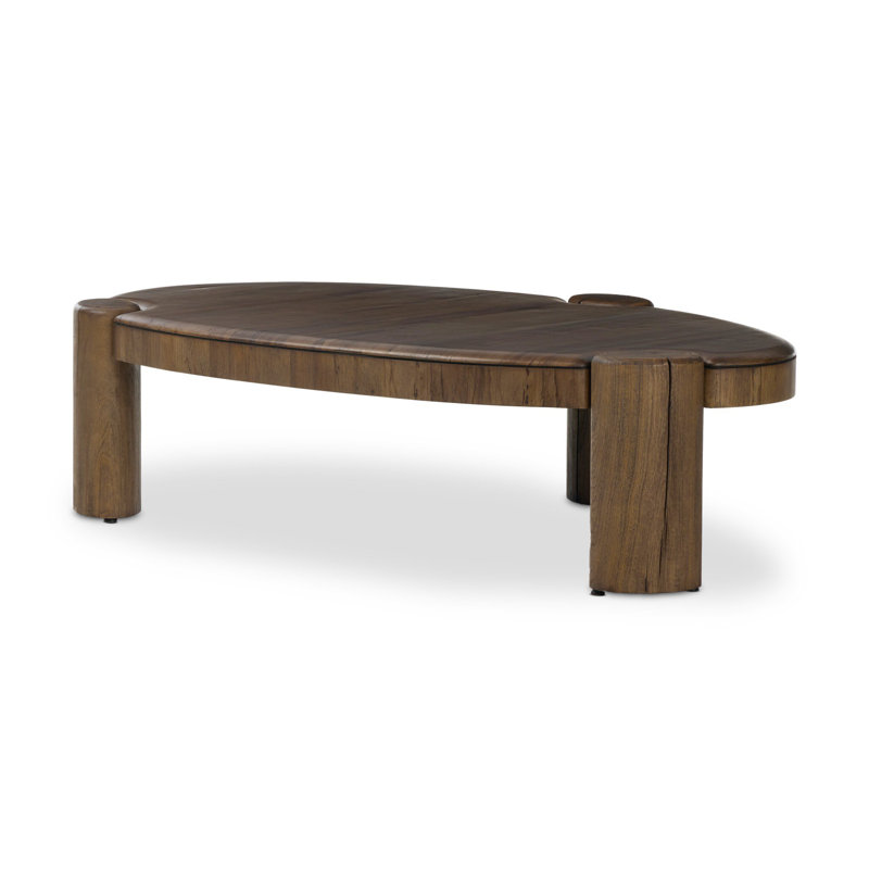 Kamira Oval Coffee Table-Dark Spalted Primavera