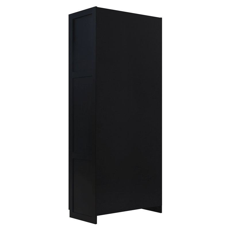 Armoire de rangement moderne en noir