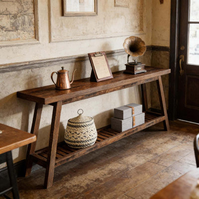 Console rustique peu encombrante