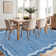 Bordered Design Machine Washable Rug with Rubber Backing for Living Room Modern Non-Slip Dining Room Rug Easy-Cleaning Floor Carpet for Bedroom