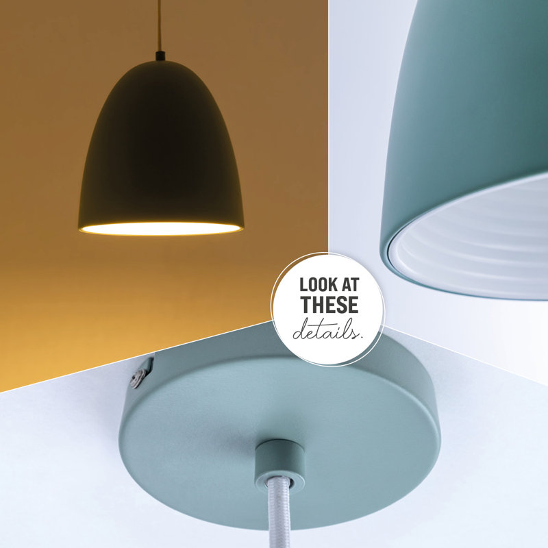 Hearns 1 - Light Single Pendant, Matte Green/White