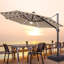 Grand parasol en porte-à-faux illuminé 11 pi avec base-509748621