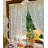 2 Panels French Curtains Lace Gauze for Living Room Cream Retro Wavy Edge Bedroom Bay Window Embroidery Curtain Door White Tulle Rod Pocket-2058686254