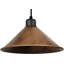 5 - Light Brushed Copper Cone Pendant-1451359437