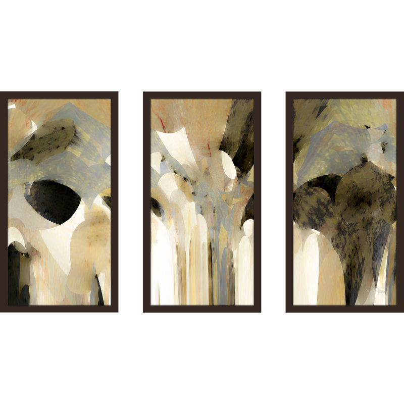 « genesis 31 11 ik » par mark lawrence, ensemble de 3 reproductions d’art encadrées, H 33,5 po x l 52,5 po x P 1 po