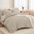 Andency Queen Comforter Set 7 Piece Dark Grey - Bed in a Bag Queen Boho Lightweight Fluffy Tufted Bedding Sets with Comforter, Sheets, Pillowcases & Shams-124621816-124621811