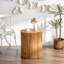 Table basse Cherif, table de bout, table basse cylindrique, table d'appoint colonne