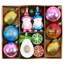  Ensemble de décorations d'arbre de Noël, boules de Noël multicolores incassables en vrac, plage d'été bord de mer avocat citron