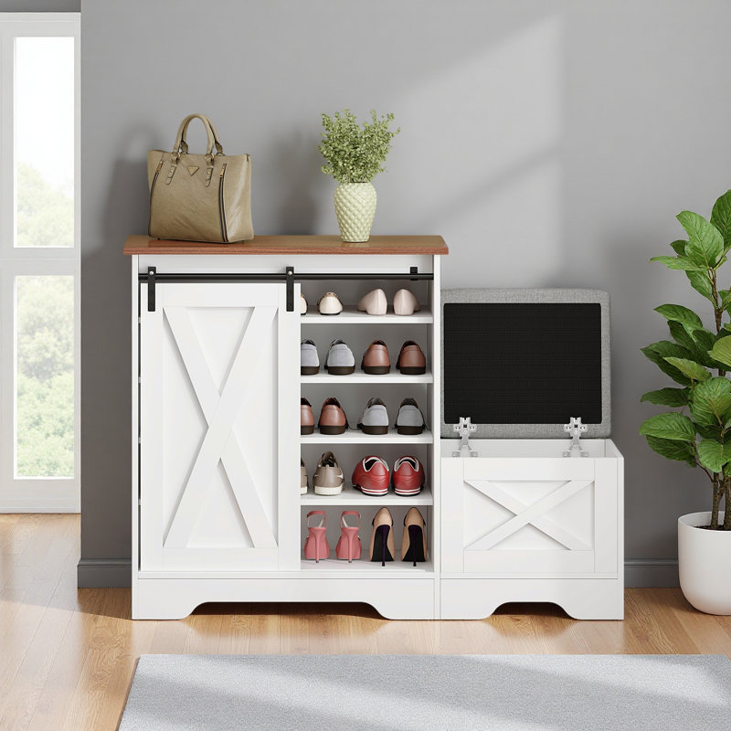 Armoire à chaussures, armoire à chaussures d'entrée de maison, armoire de rangement pour balcon d'entrée, étagère à chaussures de grande capacité