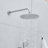 10Inch Shower System, Slide Bar Shower Faucets Sets Complete Round Shower Heads And 5Spray Handheld Combo, Wall Mounted Matte Black Shower Faucet
