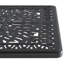 Ensemble de salle à manger 5 pièces en aluminium coulé résistant aux intempéries, comprenant 4 chaises pivotantes et une table rectangulaire avec cadre noir
