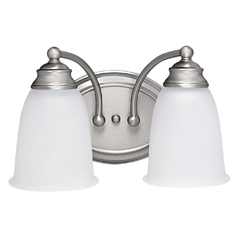Kelwynne 2 - Light Dimmable Vanity Light, Matte Nickel